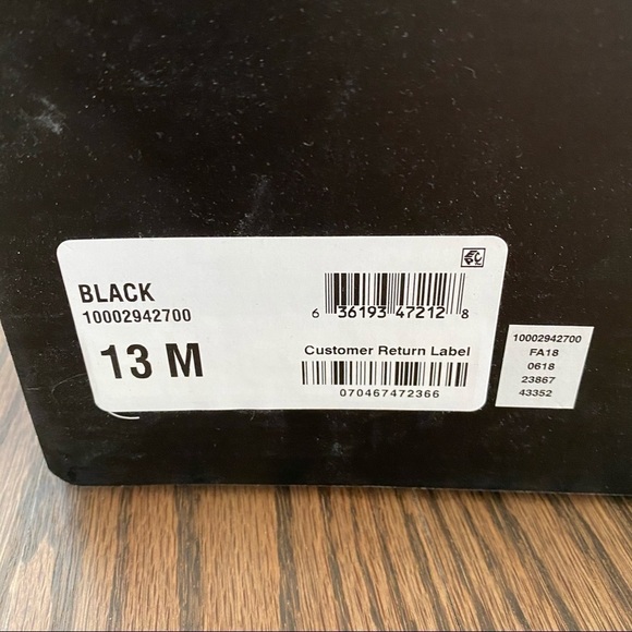 NIB Bar lll Quinn jogger black with white soles sneaker size 13 - Picture 8 of 9
